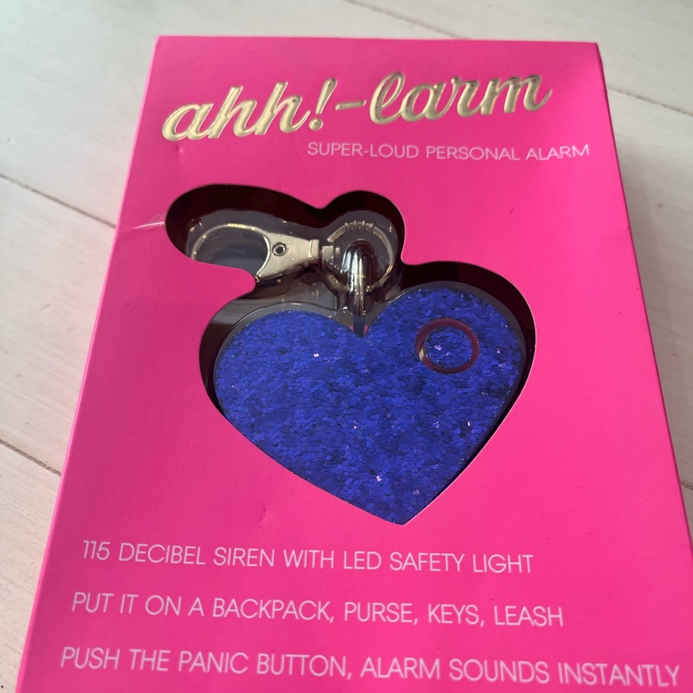 Blue Heart Personal Alarm